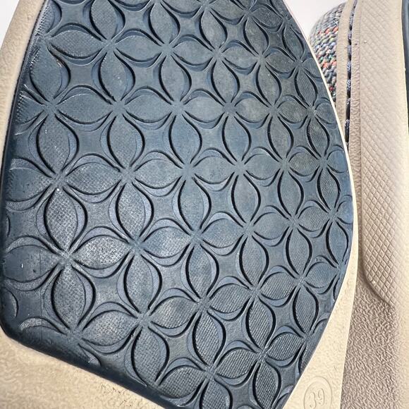 Dansko Brandi Madras Blue Textured Canvas Sneaker Size Euro 39/US 8.5-9 - Picture 7 of 12